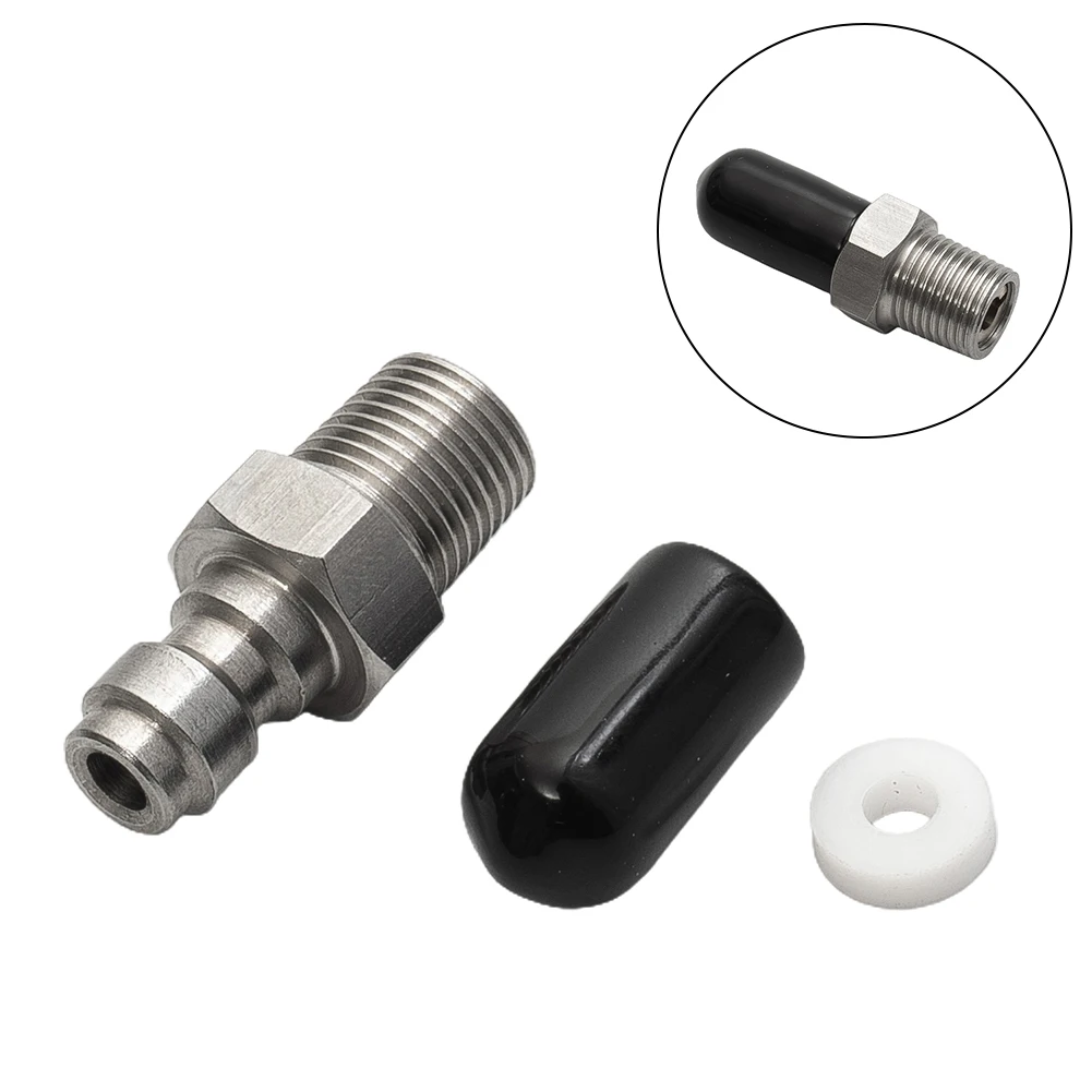 8mm Male Thread Quick Connect Valve PCP Filling With Valve M10 1/8NPT 1/8BSPP Male Connector For High Pressure Pumps Tool