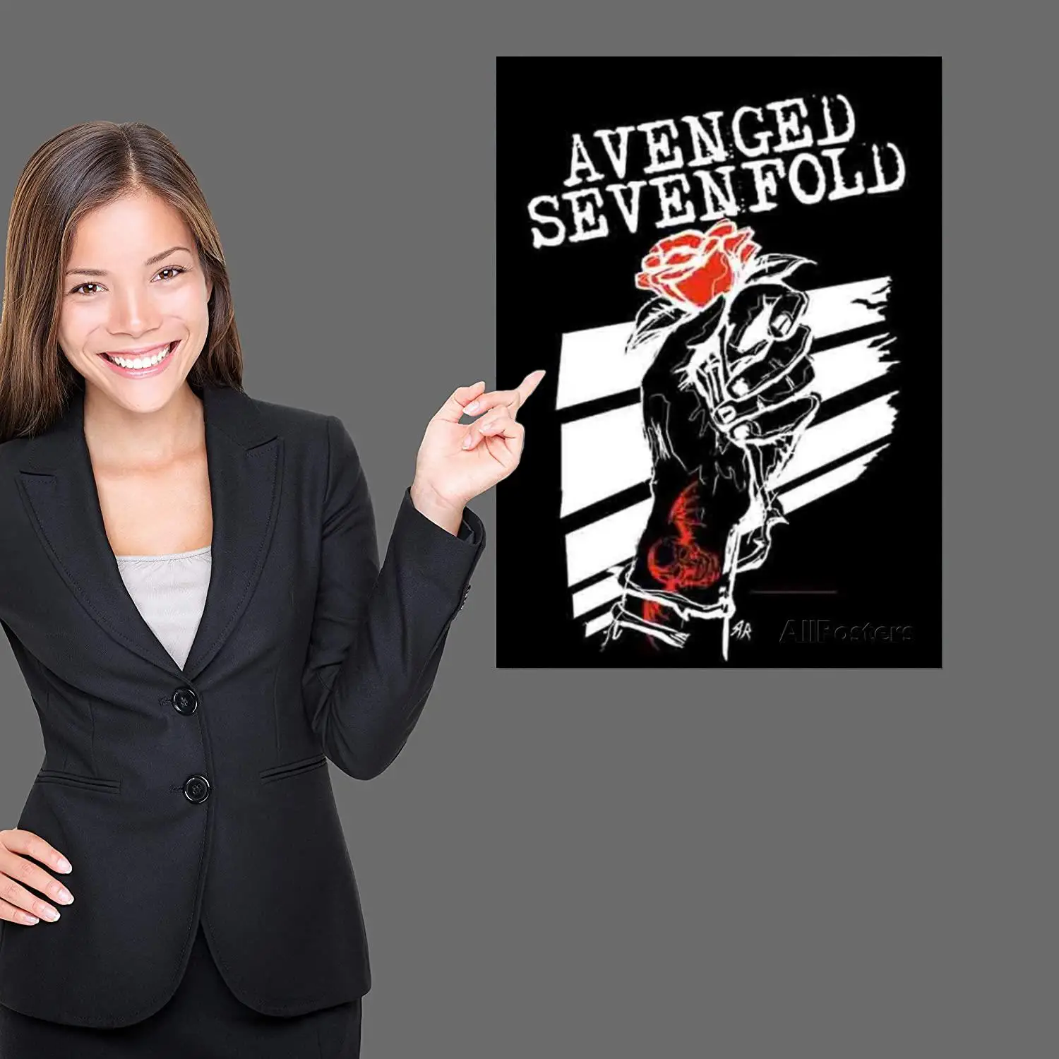 Poster Decorative sevenfold avenged Painting Canvas Poster Gift Wall Art Living Room Posters Bedroom Painting smile