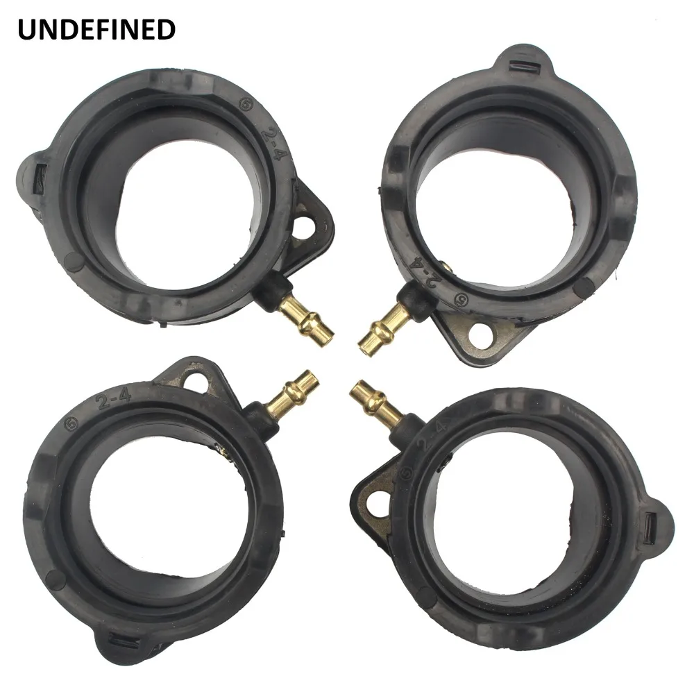 UNDEFINED For Kawasaki Ninja ZX1100C ZX1100D ZX1200C ZZR1200 Rubber Motorcycle Carburetor Intake Manifold Joint Boot Sets Moto