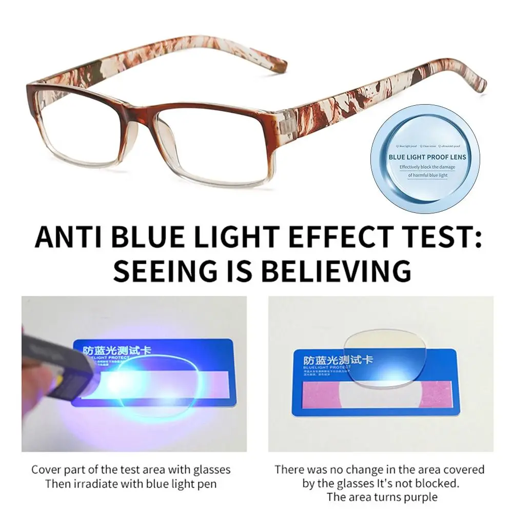 afc d Vintage Portable Comfortable Anti Blue Elegant Light Eyeglasses Ultra Frame Reading Glasses