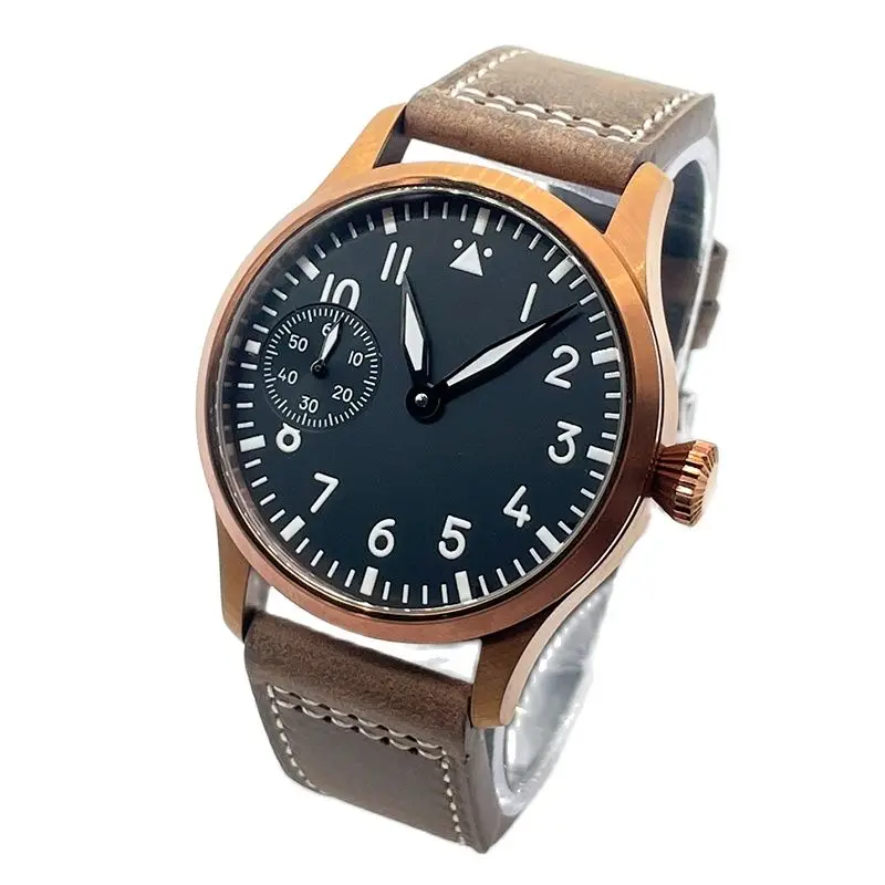 Glass Corgeut Sapphire ddmysmile 42 Mm Dial Asia 6497 St3600 Hand-Wound Movement 316L Steel Case Men's Watch 30 M Water Resistant Smile