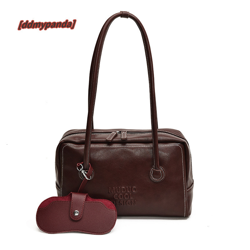 Bowling women's fashionable, niche, charming armpit bag, large capacity, minimalist, high-end baguette bag #33 ddmypanda