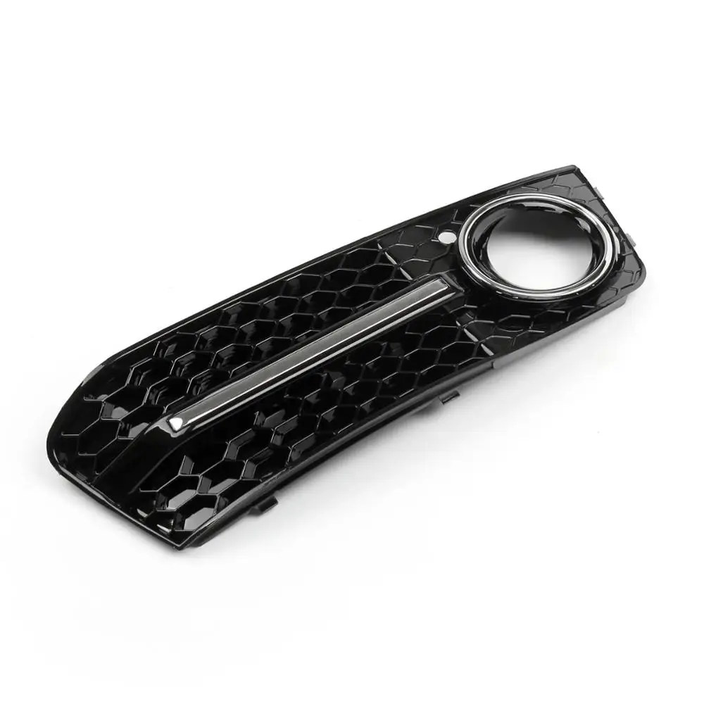 Areyourshop LH+RH Chrome Honey Comb Fog Light Cover Grille Grills For Audi A4 B8 2009-2012 Car Parts