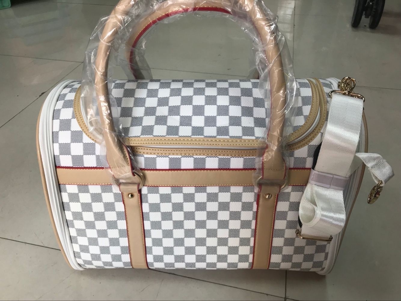 Others Dog Carrier Hot Sell Pet Carrier Puppy Dog Cat Waterproof PU Leather Flower Print Carrying Handbag for Outdoor Travel Walking Hiking Free Shipp