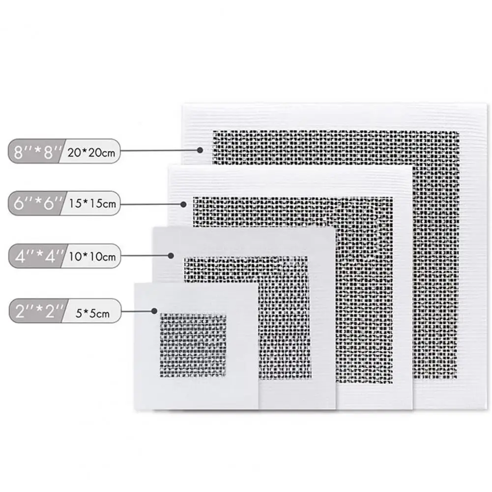 Repair Patch Wall 2Pcs/Set Self-adhesive Fine Mesh Aluminum Gaanized Steel Sheet Metal Dry Wall Repairing Patch Home Supplies smile