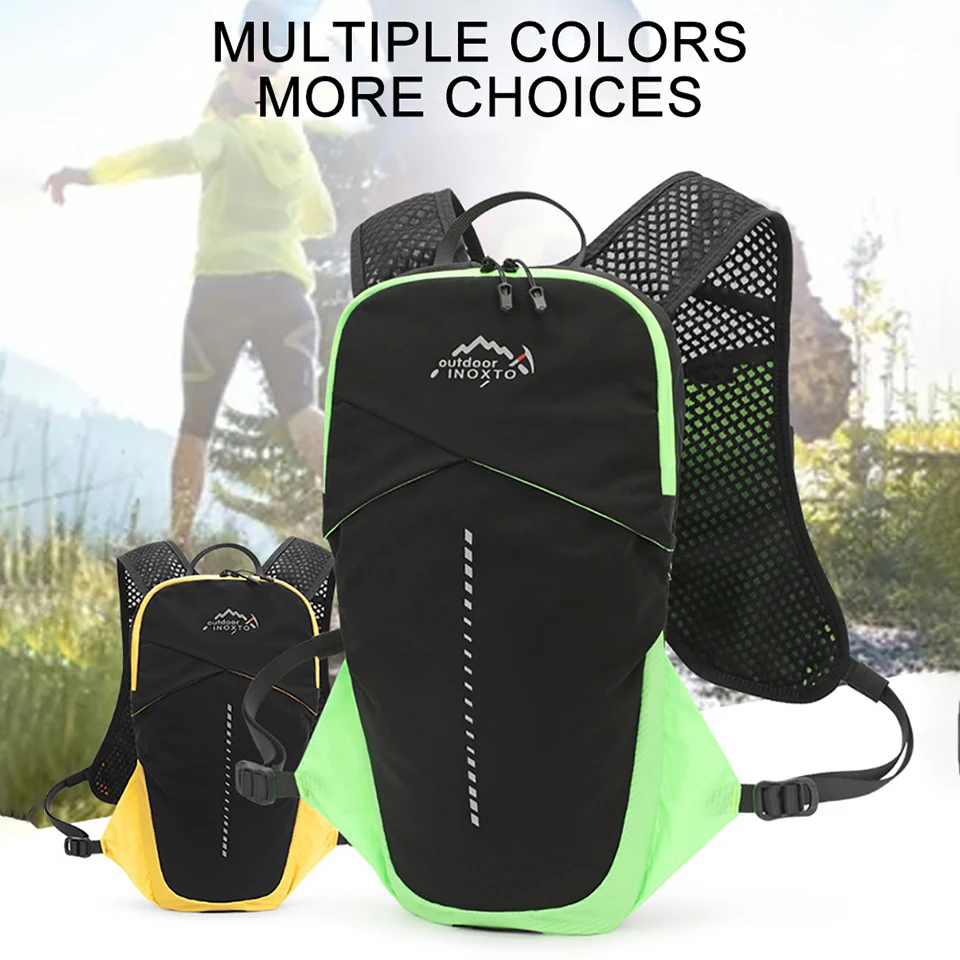 KoKossi Outdoor Cycling Sports Ultra Light Backpack Running Hydrating Vest Mountaineering Tank Top Bicycle Bags 1.5L Water Bag