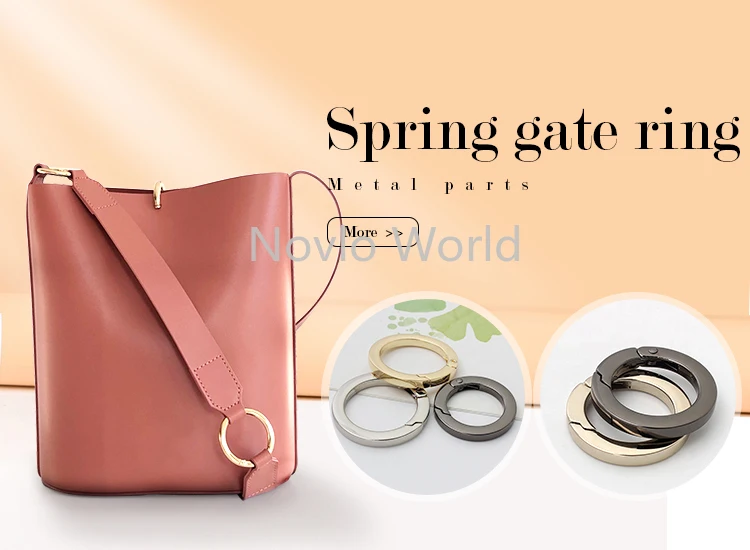 10-50pcs 19-25-32mm Rainbow New Hot Sale Metal Open Triangle Spring Ring Hang Buckle Purse Leather Bag Accessories