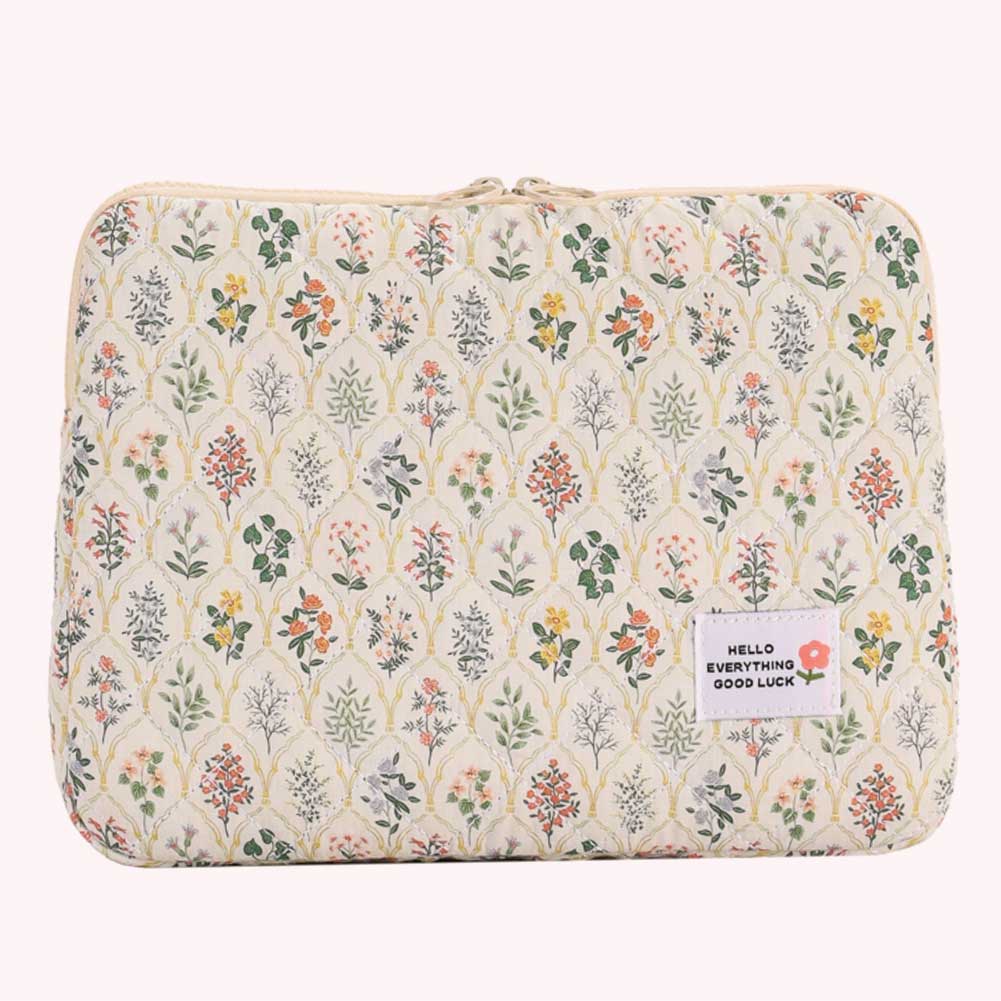 Computer Briefcase Computer Bag Pocket Protective Soft Padded Polyester Vertical Case Zipper Cover Compatible for 14 in Notebook smile