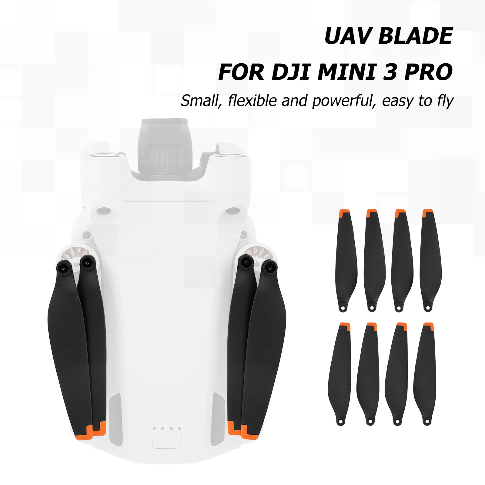 For DJI Mini 3 Pro 8pcs Propellers Drone Low-Noise Quick-Release Blades Props High Quality Model Aircraft Wing Accessories