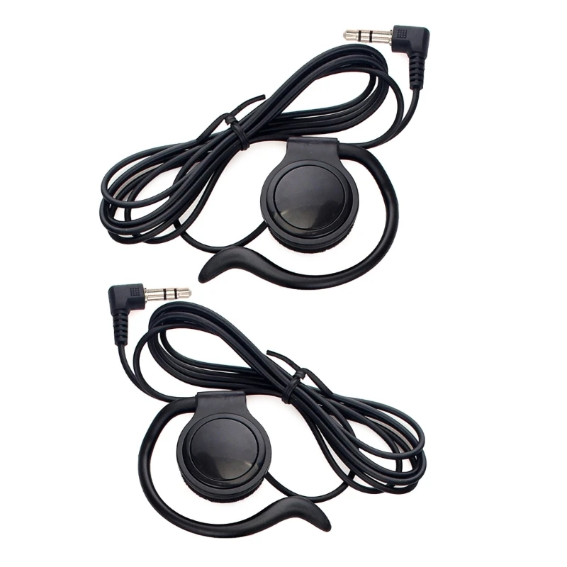 Only 3.5Mm Receive Listen Earpiece ddmysmile G-Shape Security Headset With 3.5Mm Jack For Radio Walkie Talkies Tour Guides System Smile