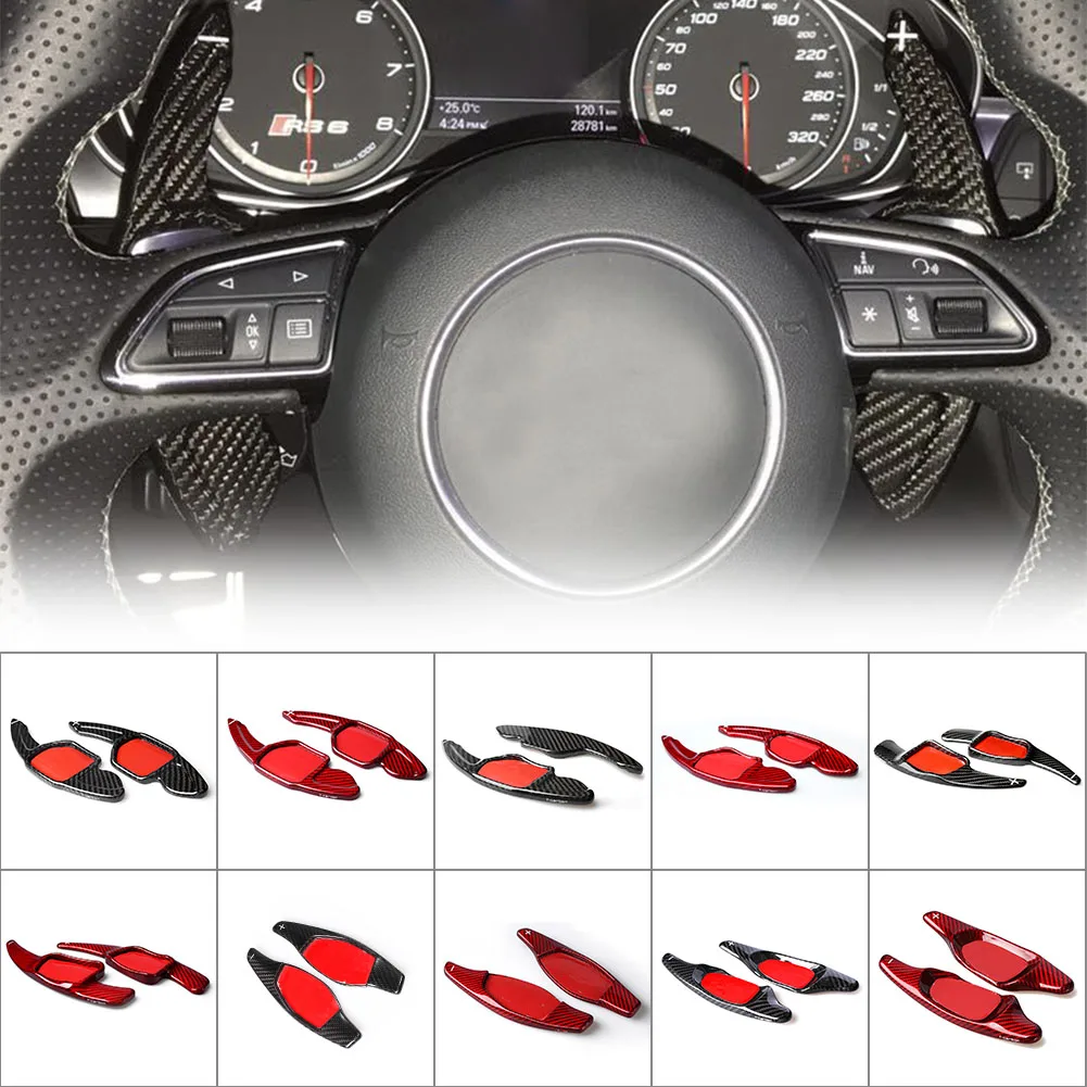 Wheel Paddle Steering Car Shift Direct Shifter Gear For Audi A3 RS3 A5 RS6 A4L A6L R8 A7 Q3 A8 Q5 S5 Q7 S6 TT S7 TTS S8 smile