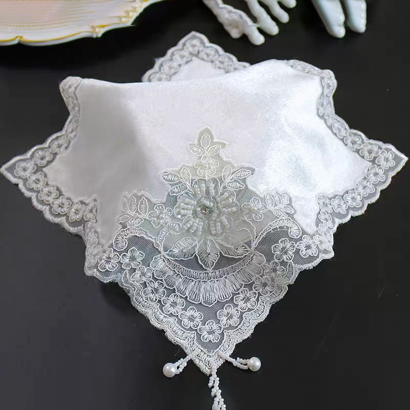 Wholesale European lace handmade nail bead covers, tablecloths, tea trays, tea sets, coffee machines, rice cookers, dust-proof cloths, decorative scar