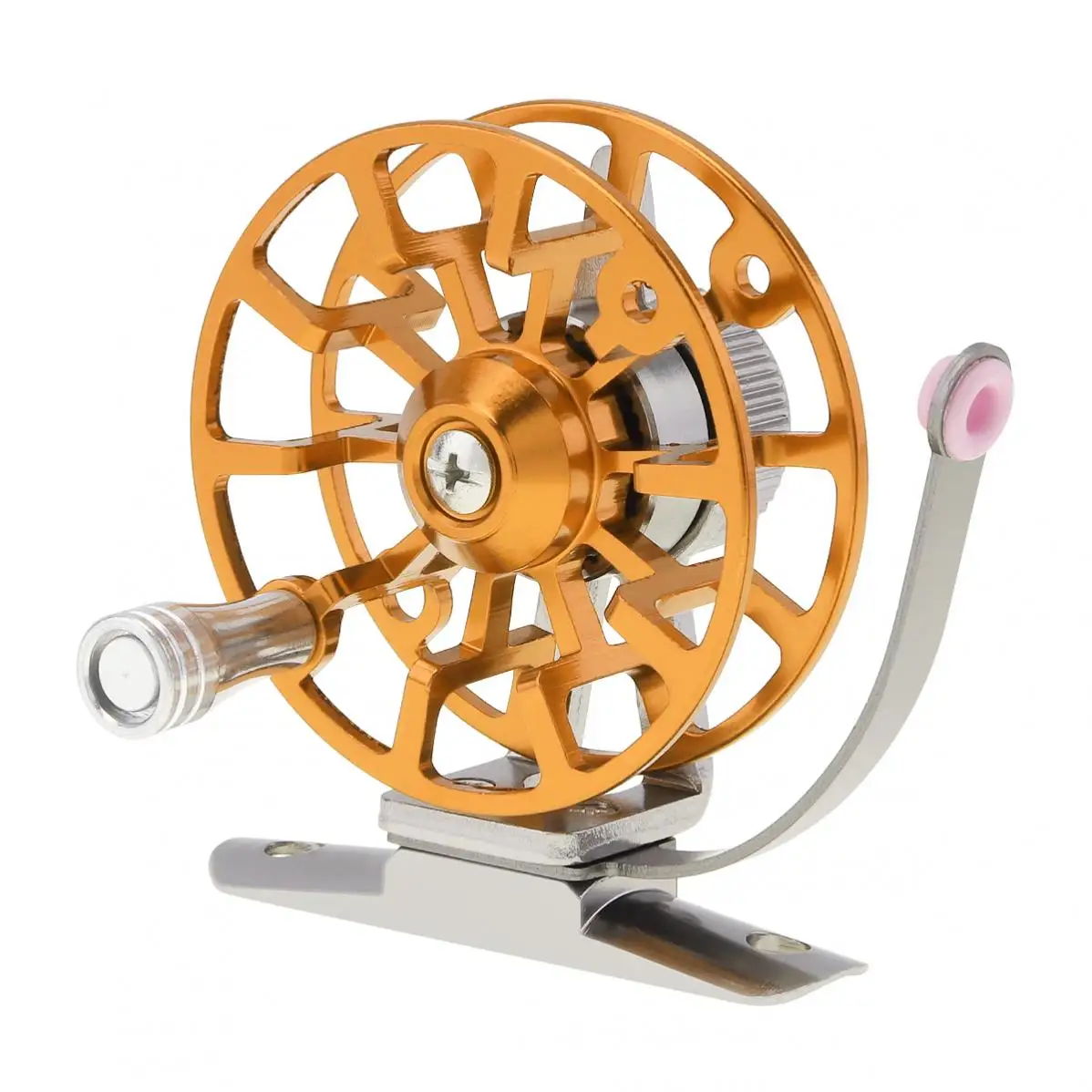 Former Ultra-Light Full Metal Ice Fishing Reel Fly Fishing Wheel Aluminum Alloy Support Left Hand 5 Colors Optional smile