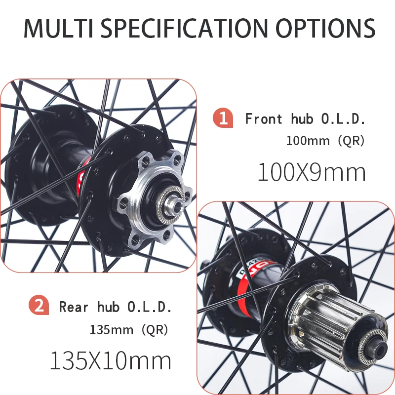 Novatec Mountain bike wheelset 26/27.5/29inch D041/D042 4 bearing 7-11 speed 32H Disc brake 29er Aluminum alloy bicycle wheel