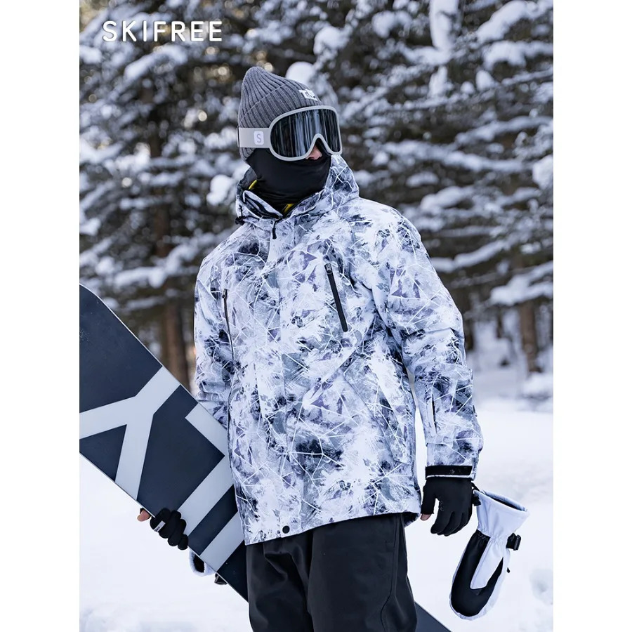 SKIFREE Women Men Ski Jacket Winter Warm Windproof Waterproof Outdoor Sports Snowboard Ski Coat 241108
