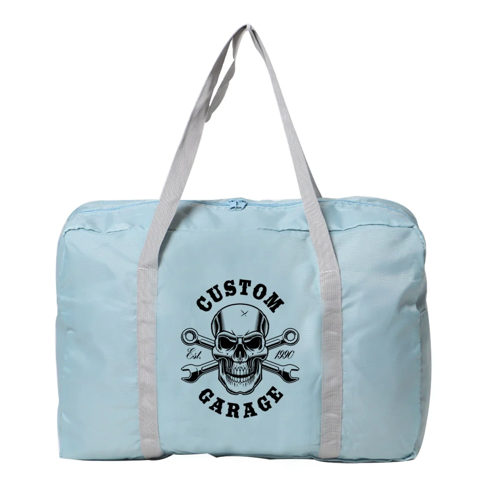 New Travel Bag 2022 Unisex Foldable Duffle Bag Large Capacity Organizers Portable Lage Bag Travel Accessories Skull Series smile