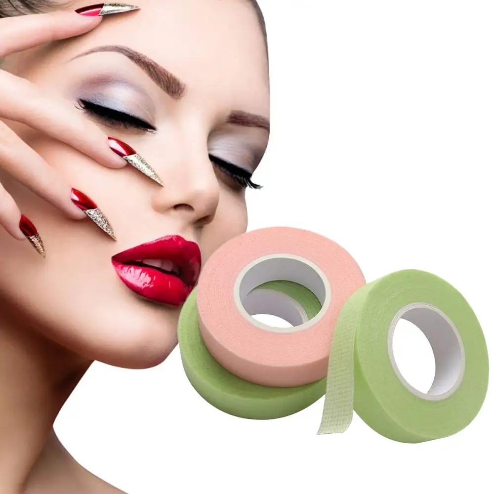 Rolls Professional Eyelash 15 Tape Adhesive Pink Non-woven Fabric Eyelashes Tapes Lash Sticky Makeup Supplies for Beauty Salon smile