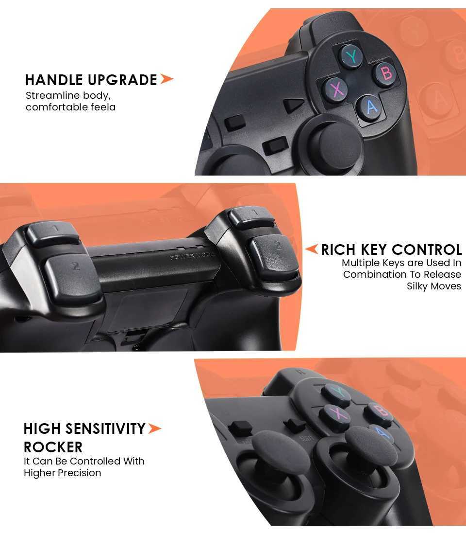 X2 Plus 64G 50000 Game GD10 Pro 4K Game Stick 3D HD Retro Video Game Console Wireless Controller TV 50 Emator for PS1/N64/DC Y241109