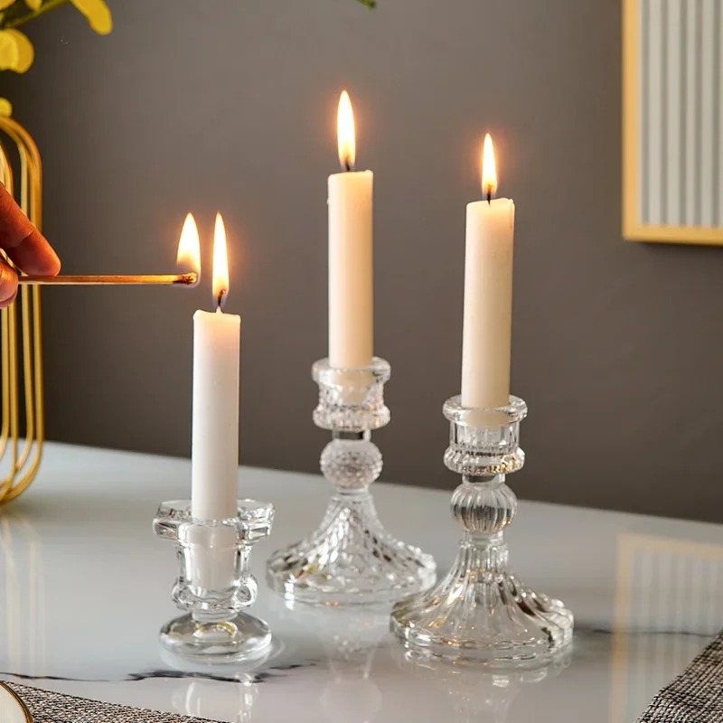 Candlestick Holders Table Centerpiece Glass Candle Holder Wedding Centerpieces Tables H260310