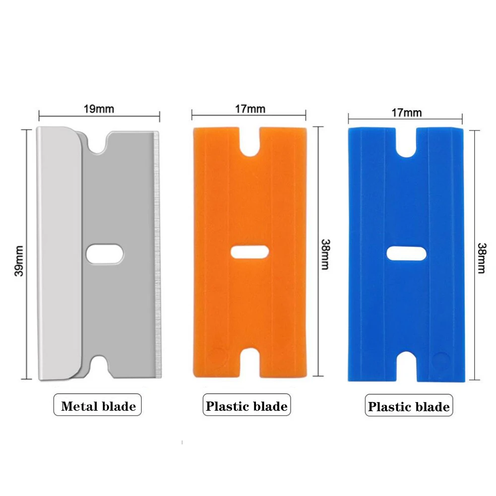 Scraper Ceramic Glass Cleaning Razor Car Window Viny Film Sticker Tint Wrap Glue Squeegee Remover Cleaner Tool