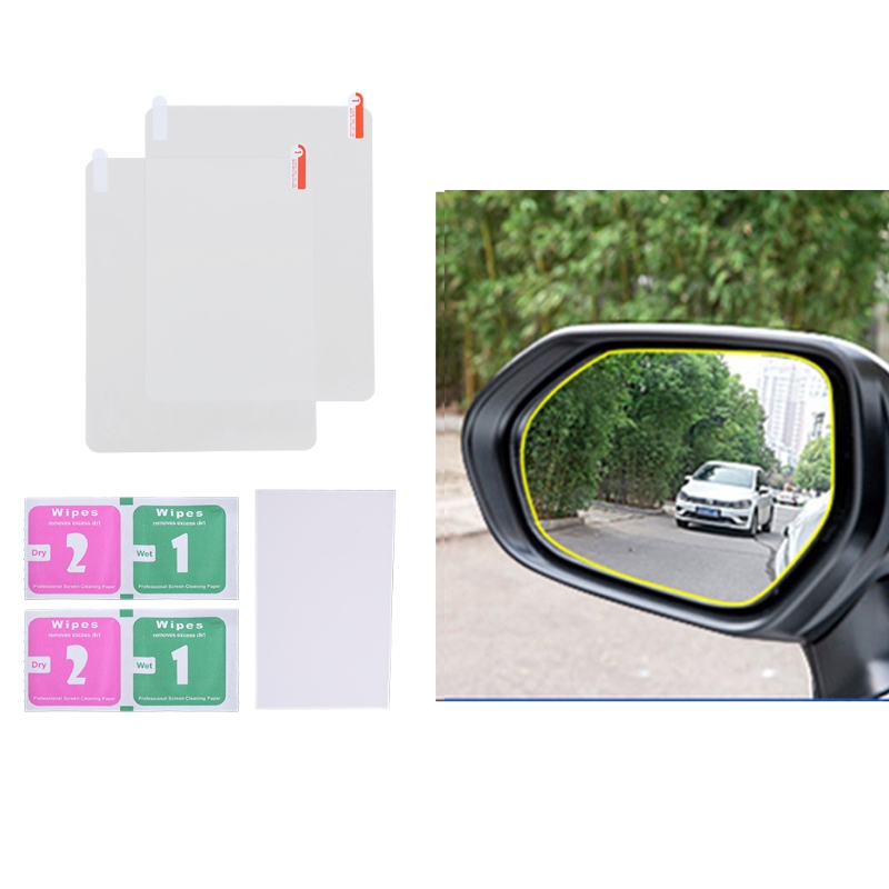 2024 New 2PCS Car new Side Rearview Rainproof Coating Membrane Rear View 2025 Mirror Waterproof Film Protective Clear Safe Sticker