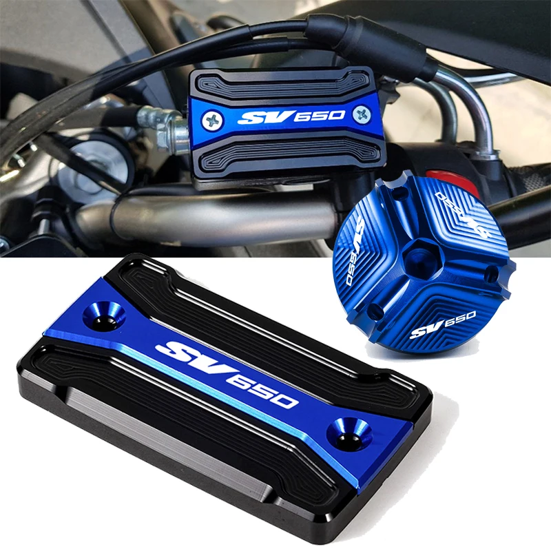 For Suzuki SV650 SV 650 1999-2022 2021 2020 2019 2018 2017 2016 2015 Motorcycle oil cap Front Brake Fluid Reservoir Cover Cap