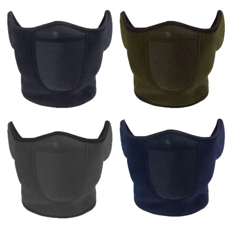 Winter Running Face Masks New Mesh Neck Warmer Warm Neck Cover Scarf Ear-Cover Men Women Fleece Sport Mask