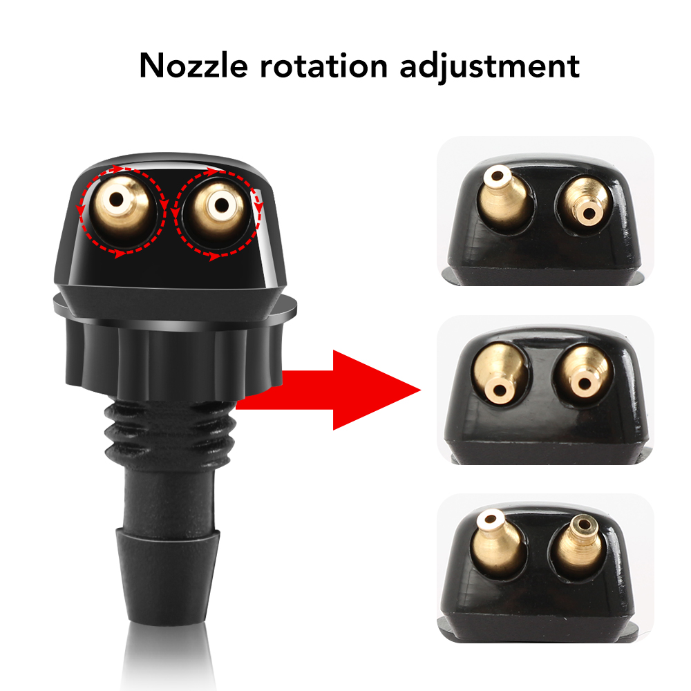2x Universal Car Front Windshield new Washer Wiper Nozzle for Renault Duster Clio DACIA 3 Twingo Logan 2025 Sandero Modus