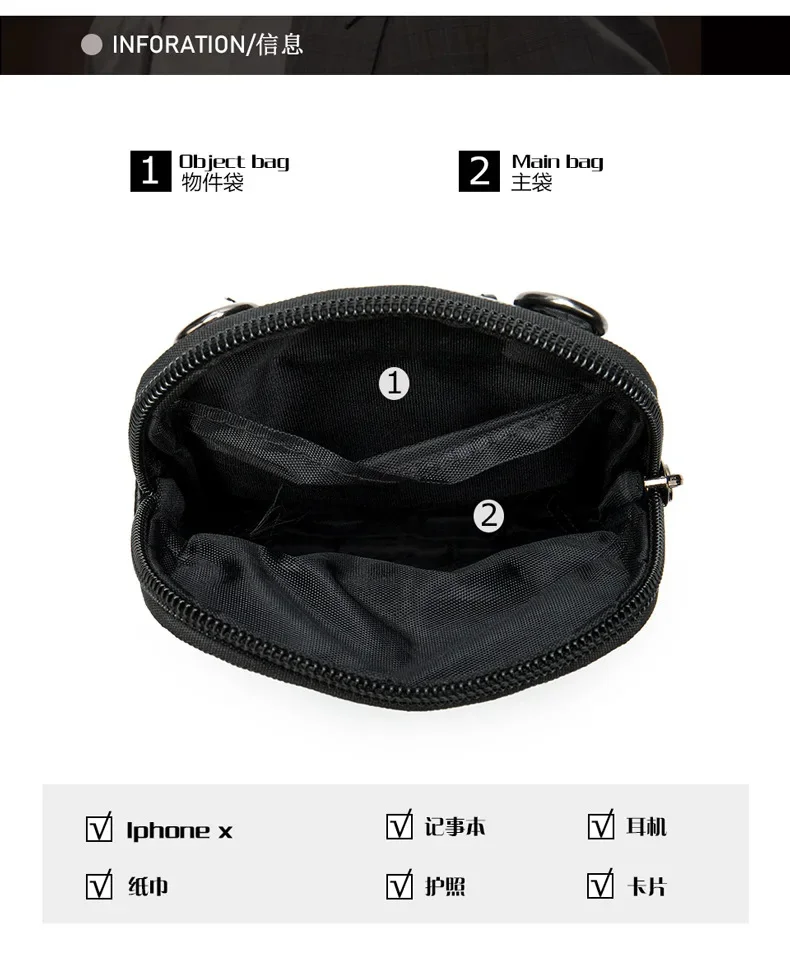 Random Genuine leather mens bag small phone men's Crossbody shoulder male waist luxury messenger s for But