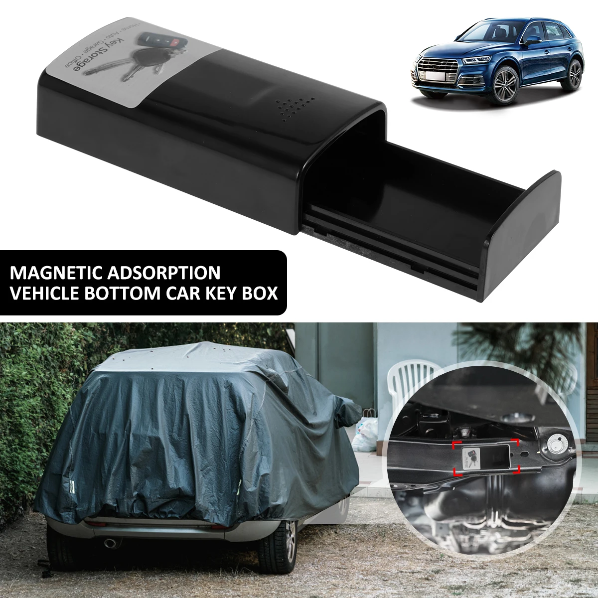 Stash Car Key Box Creative Magnetic Key Cases Portable Hide 2025 Key Holder new Safe Emergency Anti-Rust Key Holder For Home Secret Box