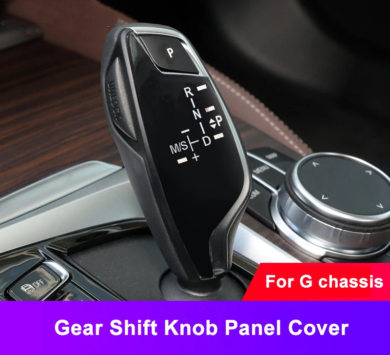 Knob Car Gear Shift Panel Cover For 1 2 3 4 5 7 Series F10 F11 F01 F02 X1 X3 X4 X5 X6 M3 M5 F30 F32 F48 F25 F15 F16 smile