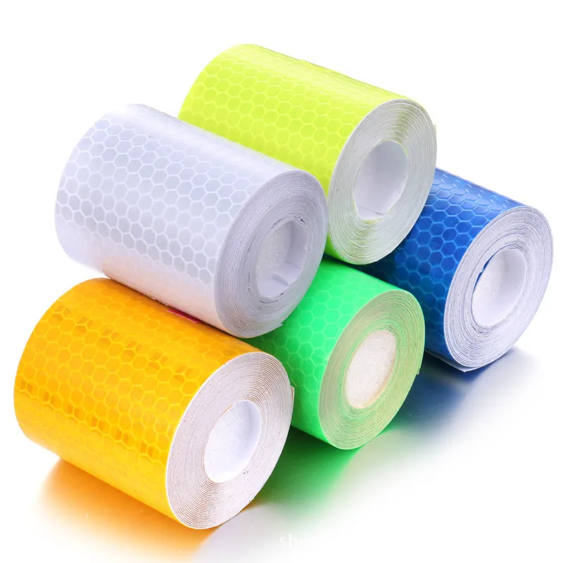 5X100/300CM Car Reflective Tape Safety Driving Warning Car Decor Stripe Protective Tape Film Motorcycle Car Accessories