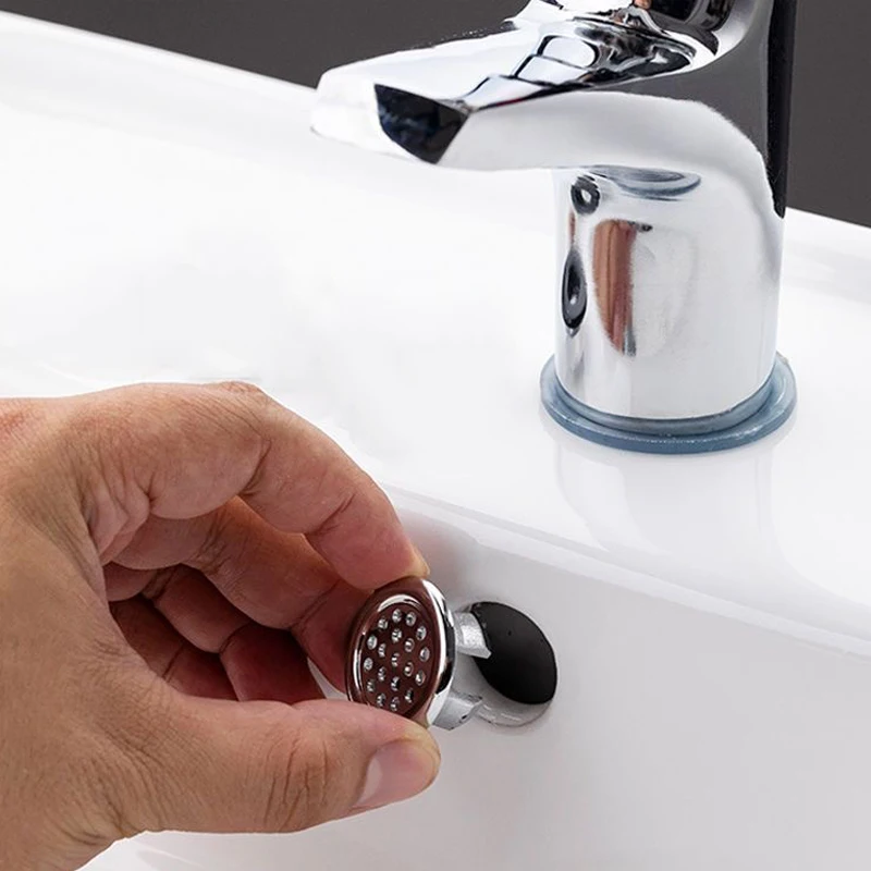 4Pcs Plastic Sink Hole Overflow Cover for Kitchen Bathroom Basin Trim Bath Drain Cap Sink Wash Basin Round Overflow Ring Plug