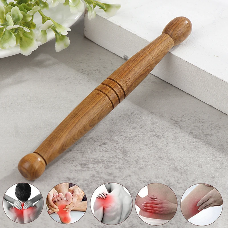 1pcs Long Wood Spa Muscle Roller Stick Cellulite Blaster Deep Tissue Fascia Trigger Point Release Self Foot Body Massage Tool