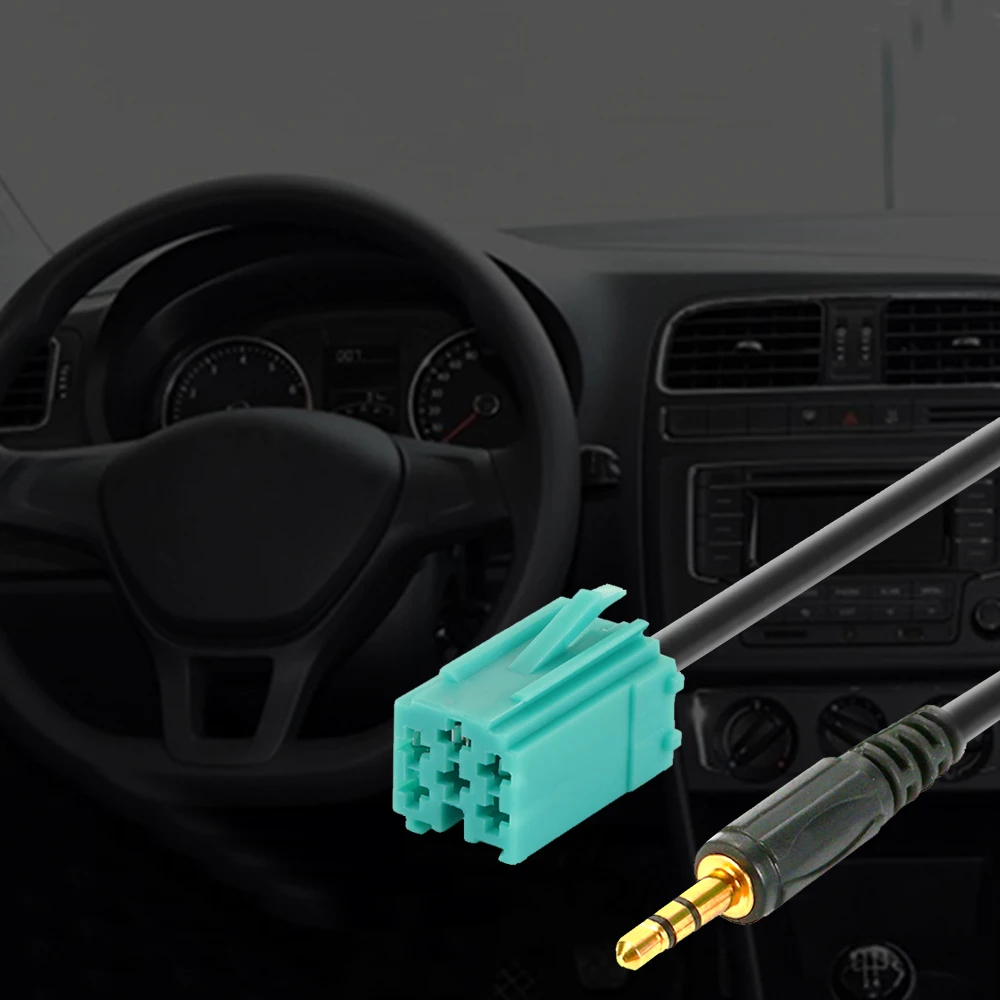 Cars 3.5mm AUX CD Stereo Audio Line Input Cable For Renault 2025 Clio Megane Espace new Kangoo Laguna 2005 2006 2007 2008 2009 2010 2011