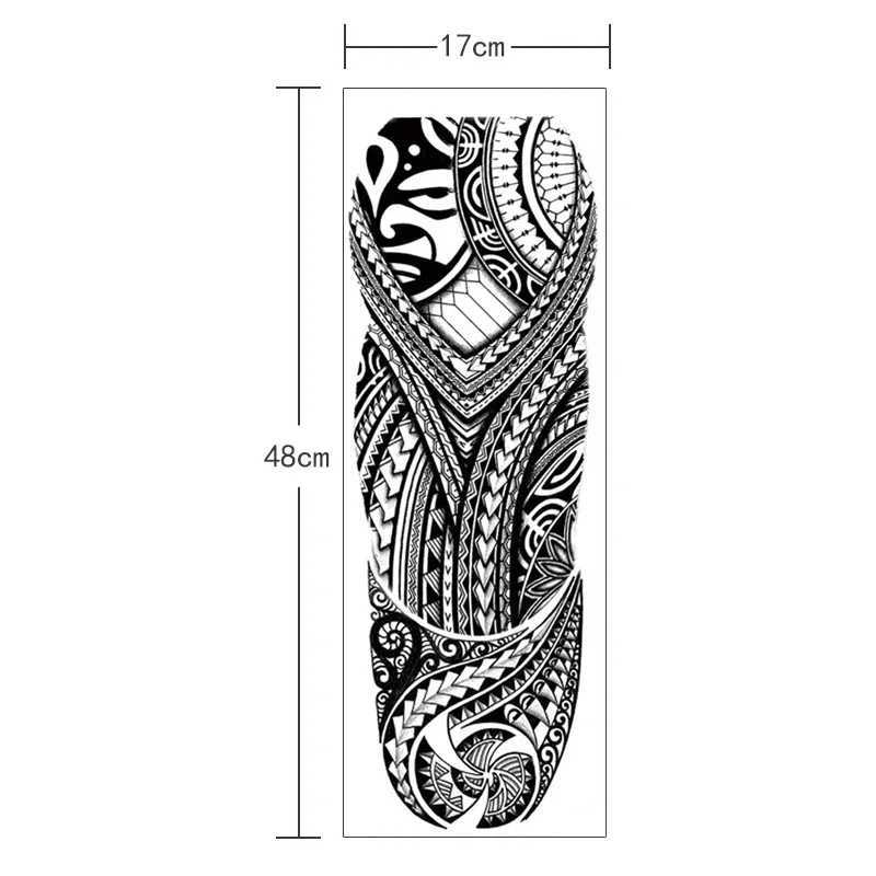 Waterproof temporary tattoo stickers masks totems arrows geometric full sleeves fake tattoos sparkling tattoos W250410