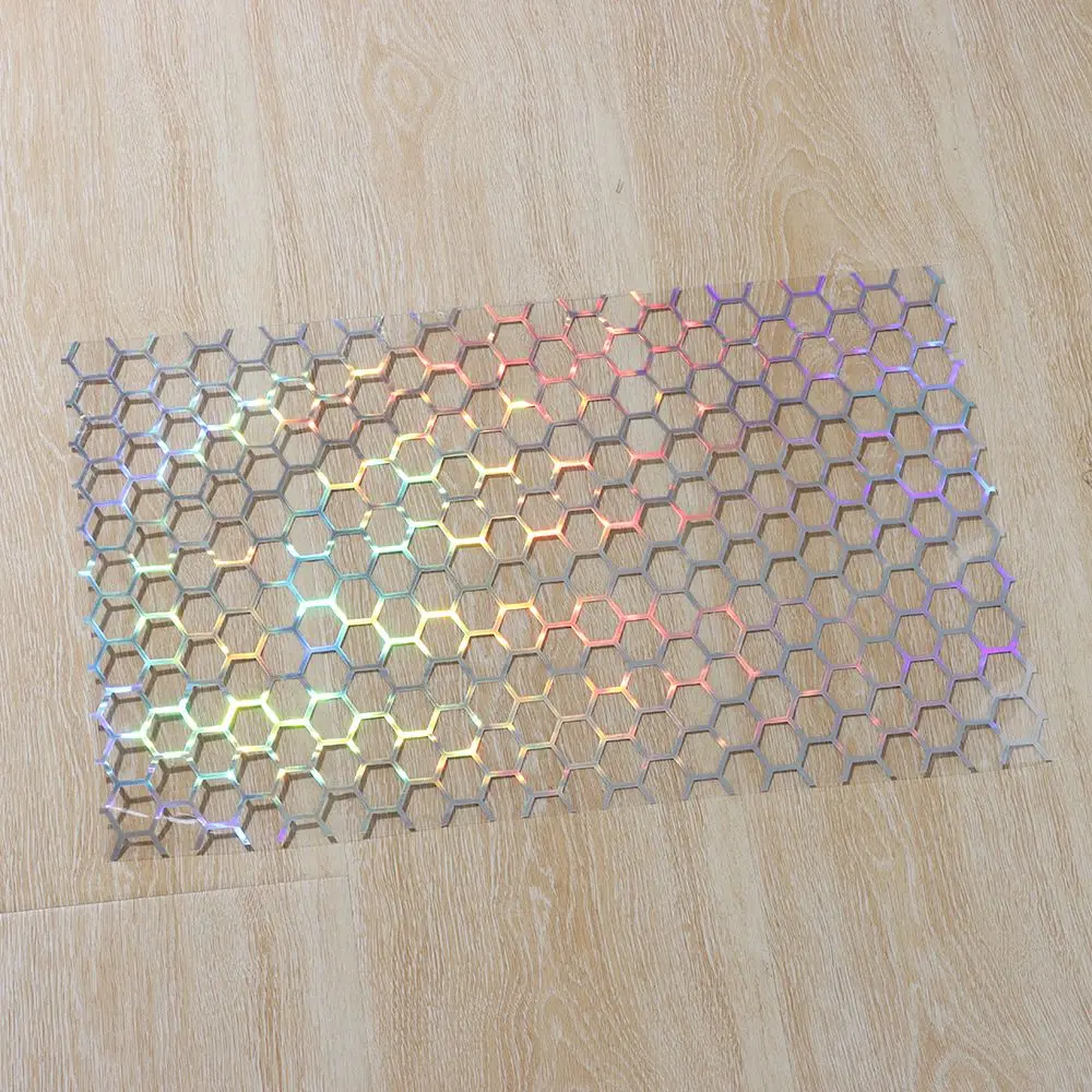 1PC Creative Honeycomb new Sticker Car Rear Tail 2025 Light Cover Decal Multicolor Reflective Material Honeycomb Sticker Auto Accessories