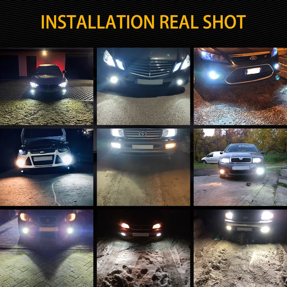 2pcs Canbus No Error H8 For Mini Cooper F55 F56 R56 F54 Clubman R55 F57 Convertible R57 R60 R58 R61 R59 LED Fog Light Blub Lamp