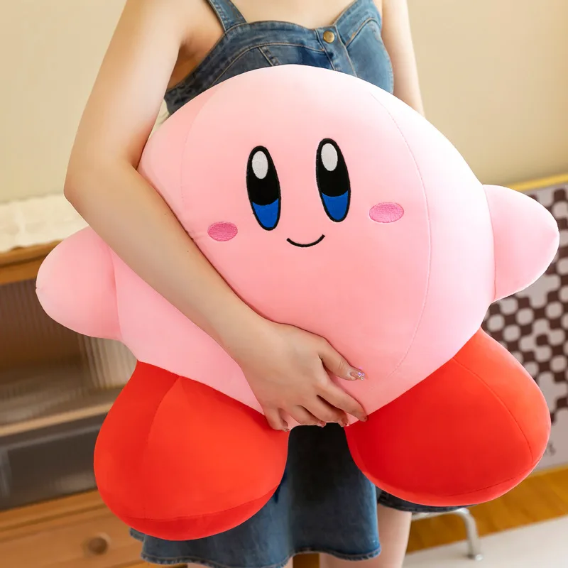Anime Kirbyed Star 30cm Plush Toys Soft Stuffed Animal Doll Fluffy Pink Plush Doll Pillow Room Decor Toys For Children's Gift smile