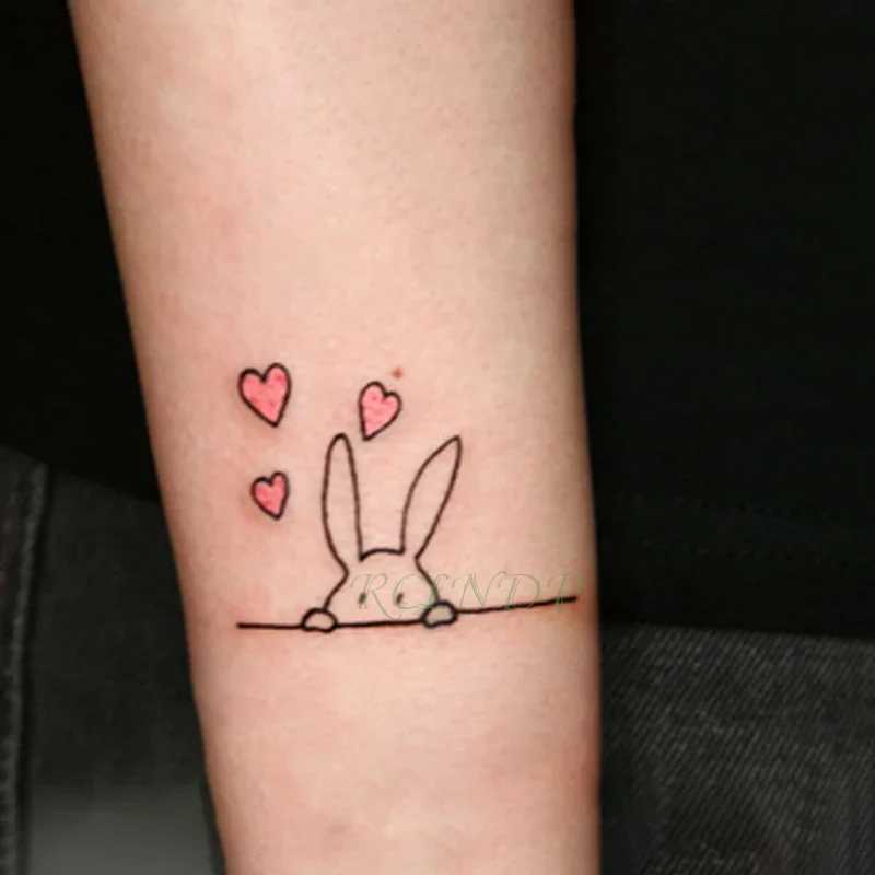 Waterproof temporary tattoo stickers for cats foxes animals fake tattoos flashing tattoos neck back of hands feet shoulders children women W250410