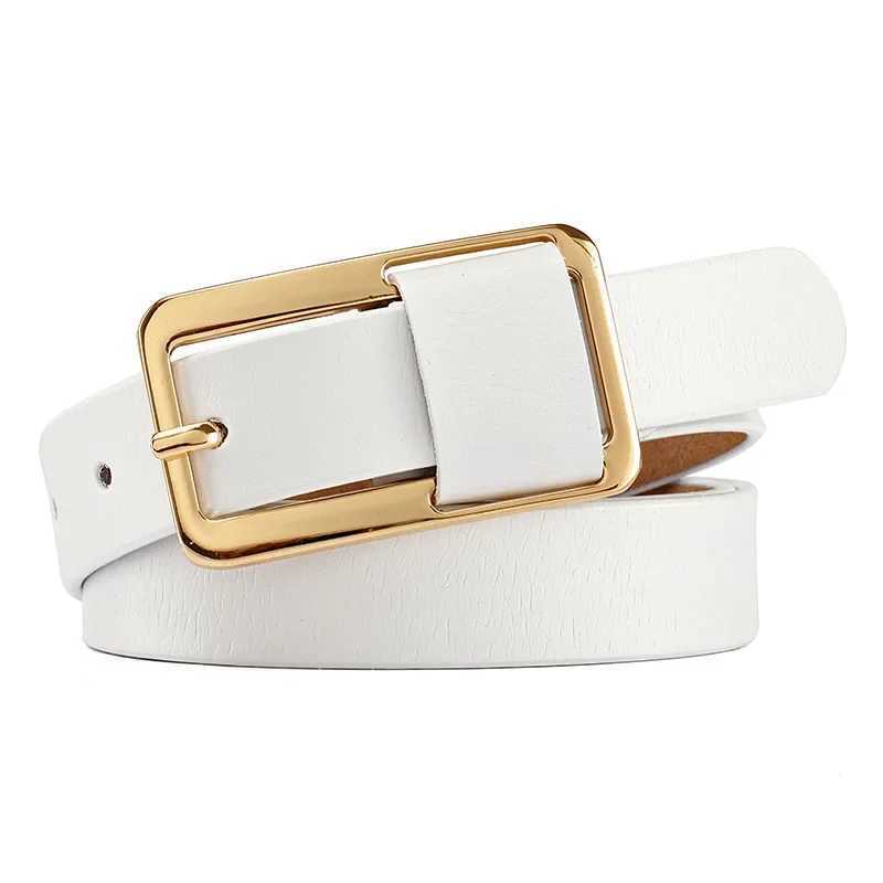 Wens casual full matching genuine leather belt solid color belt high-quality jeans green white blue black belt X241209