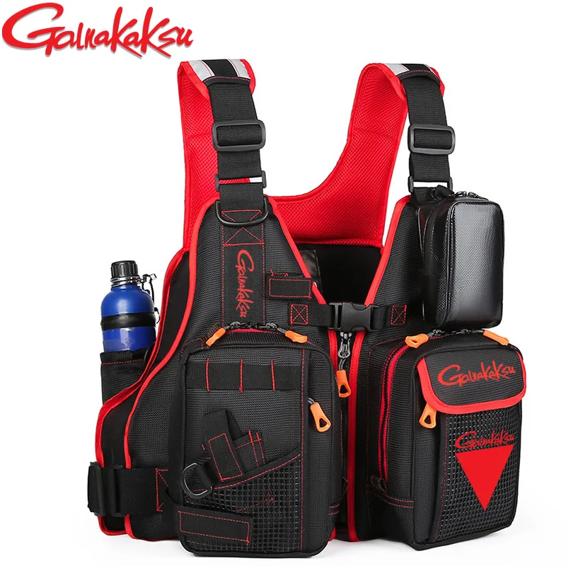 Fishing 2023 New Reflective Life Jacket Vest Large Size Multi Pocket High Buoyancy Fishing Vest Outdoor Survival ddmysmile Life Vest Smile