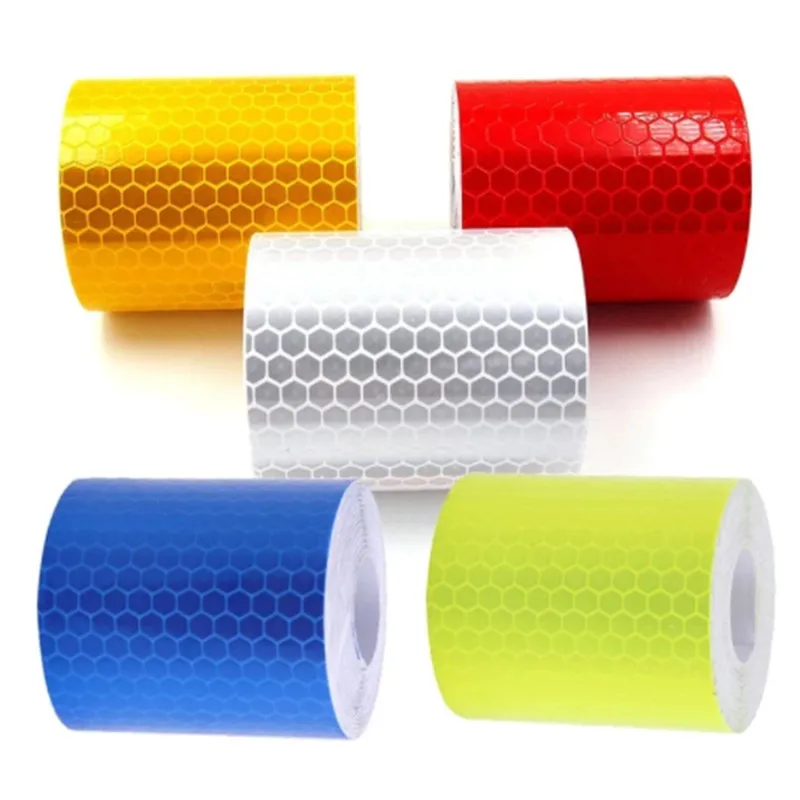 5X100/300CM Car Reflective Tape Safety Driving Warning Car Decor Stripe Protective Tape Film Motorcycle Car Accessories