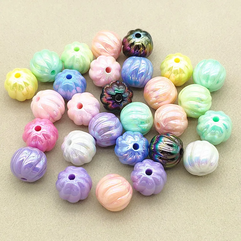 100pcs New Arrival 16mm UV/Aurora Stripe Round Beads For Handmade Earring/Necklace DIY Parts.Jewelry Findings&Components smile