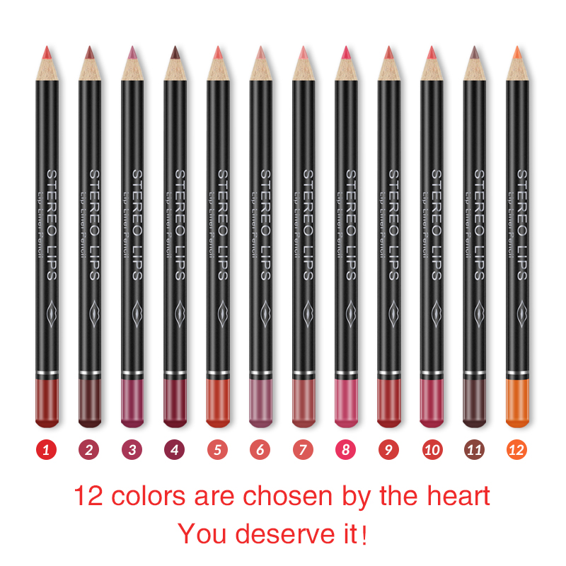f fad Color Matte Lipstick Pencil Long Lasting Lip Liner Veet Lips Makeup Cosmetic Maquille Women Beauty Make Up Can Be Cut s