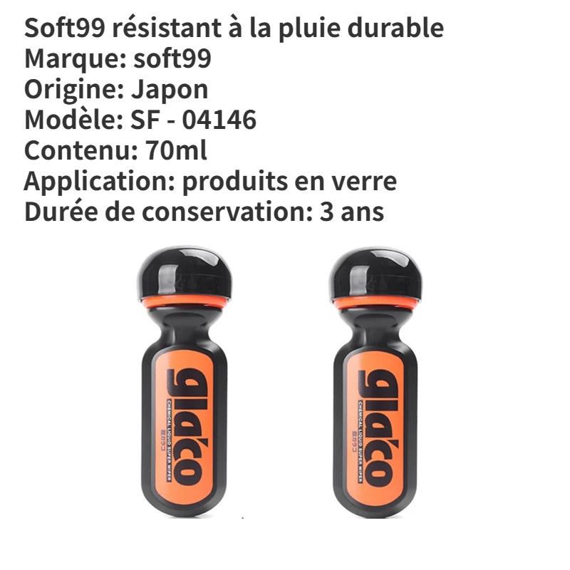 Accessories Car 70Ml Soft99 Universal JDM Ultra ddmysmile Soft99 Glaco Long Last Car Windshield Glass Waterproof Rainproof Agent Smile