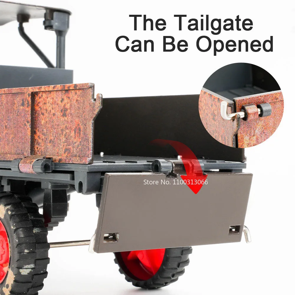 Walking Tractor Car Alloy Toys Model Metal Diecasts Rubber Tire Vehicle Model Retro Vintage Tractor Cars for Boy Birthday Gifts