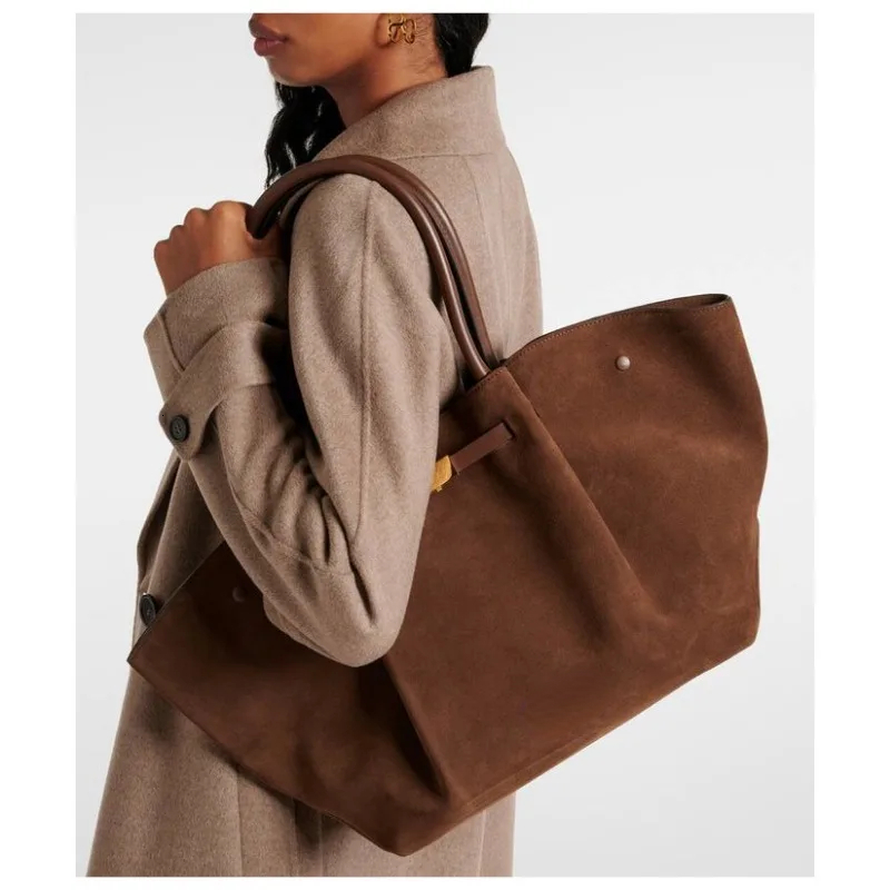 Winter Leather Tote Bag For Women New Hot - Suede Frosted One-Shoulder Handbag