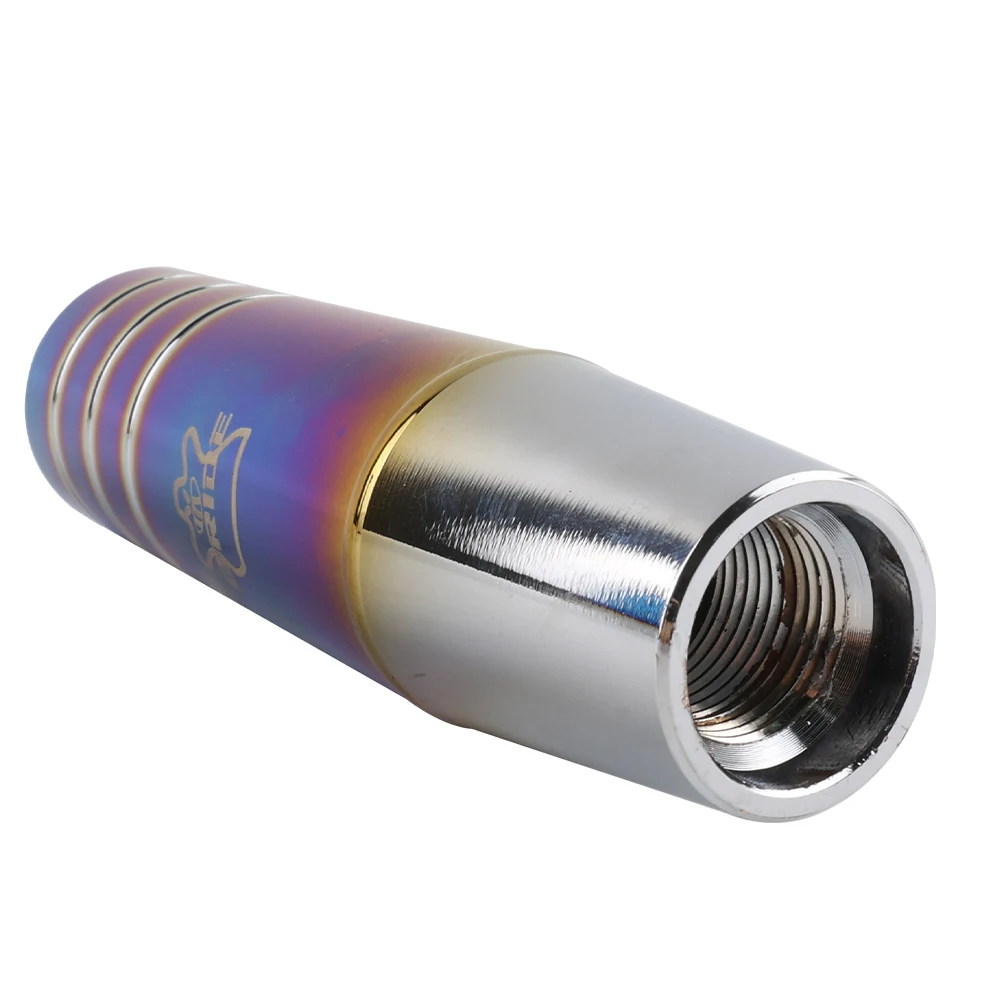 Blue 13Cm BRIDE Burnt Style Aluminum Gear Shift Knob Shifter Lever ddmysmile Head For Universal Car Smile