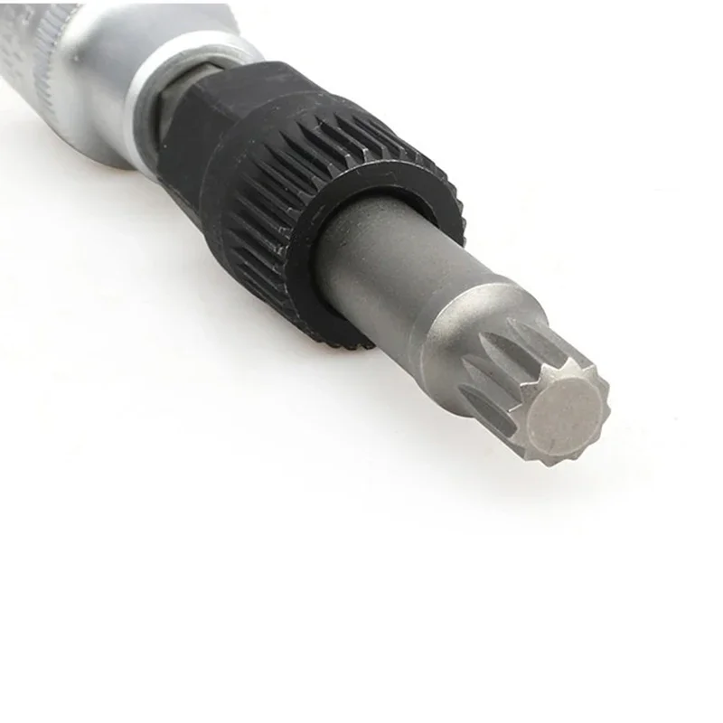 M10 Alternator Pulley Socket Drill 2025 Bit with 33 Teeth Tool Alternator Pulley Center new Bolt Remover Socket Wrench Repair Tool